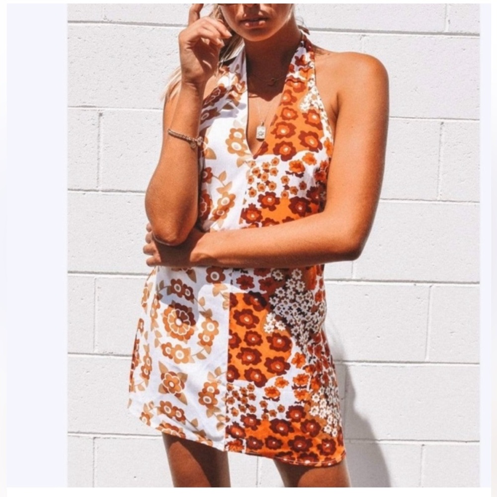 Her pony the label Patti halter mini dress